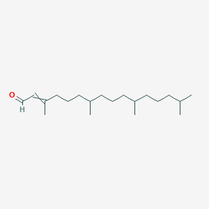 molecular formula C20H38O B8577382 3,7,11,15-Tetramethylhexadec-2-enal CAS No. 120467-03-0
