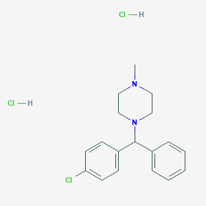 molecular formula C18H23Cl3N2 B085774 Chlorcyclizine dihydrochloride CAS No. 129-71-5