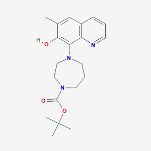 4-(7-Hydroxy-6-methylquinolin-8-yl)-[1,4]diazepane-1-carboxylic acid tert-butyl ester