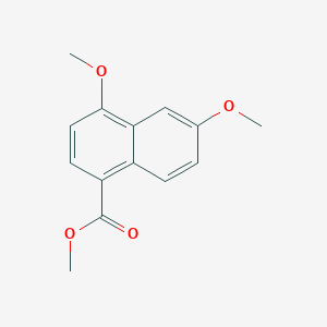 molecular formula C14H14O4 B8577512 Methyl 4,6-dimethoxynaphthalene-1-carboxylate CAS No. 84533-49-3