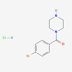 molecular formula C11H14BrClN2O B8577593 1-(4-Bromobenzoyl)piperazine hydrochloride CAS No. 634907-53-2