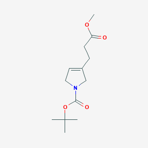 tert-butyl 3-(3-methoxy-3-oxopropyl)-2,5-dihydro-1H-pyrrole-1-carboxylate