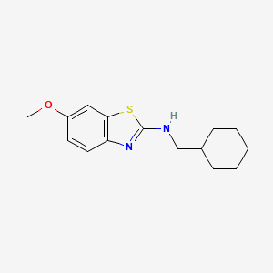 molecular formula C15H20N2OS B8577642 N-(cyclohexylmethyl)-6-methoxy-1,3-benzothiazol-2-amine 