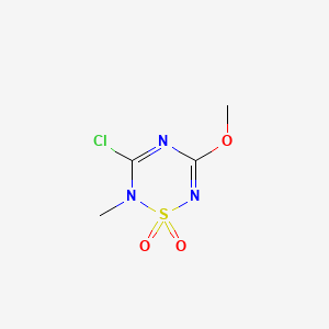2H-1,2,4,6-Thiatriazine, 3-chloro-5-methoxy-2-methyl-, 1,1-dioxide