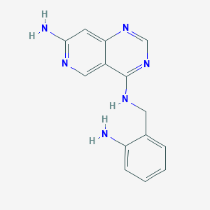 4-N-[(2-aminophenyl)methyl]pyrido[4,3-d]pyrimidine-4,7-diamine