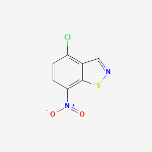 molecular formula C7H3ClN2O2S B8577786 4-Chloro-7-nitro-1,2-benzisothiazole 