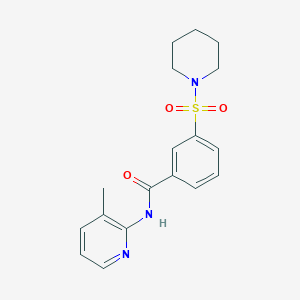 N-(3-methylpyridin-2-yl)-3-(piperidin-1-ylsulfonyl)benzamide