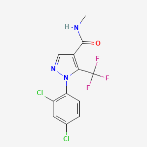 1H-Pyrazole-4-carboxamide, 1-(2,4-dichlorophenyl)-N-methyl-5-(trifluoromethyl)-
