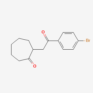 2-[2-(4-Bromophenyl)-2-oxoethyl]cycloheptan-1-one