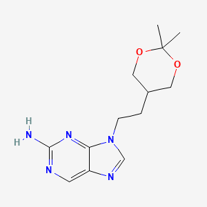 5-[2-(2-Aminopurin-9-yl)ethyl]-2,2-dimethyl-1,3-dioxane