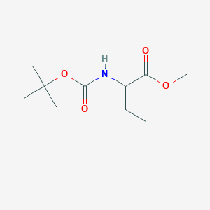 molecular formula C11H21NO4 B8577904 Methyl 2-((tert-butoxycarbonyl)amino)pentanoate 