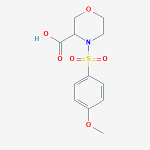 4-[(4-Methoxyphenyl)sulfonyl]-3-morpholinecarboxylic acid
