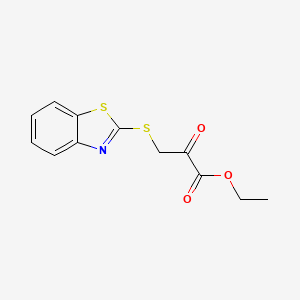 Ethyl 3-[(1,3-benzothiazol-2-yl)sulfanyl]-2-oxopropanoate