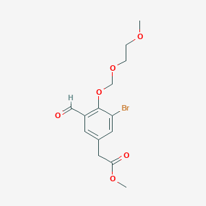 Methyl 3-bromo-5-formyl-4-(2-methoxyethoxymethoxy)-phenylacetate