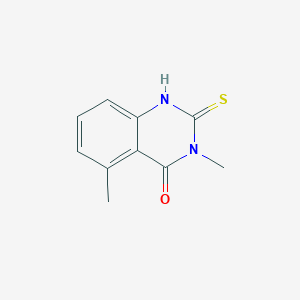 molecular formula C10H10N2OS B8577949 2-Mercapto-3,5-dimethylquinazolin-4-one CAS No. 183170-39-0