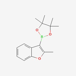 molecular formula C15H19BO3 B8577966 4,4,5,5-Tetramethyl-2-(2-methylbenzofuran-3-yl)-1,3,2-dioxaborolane 
