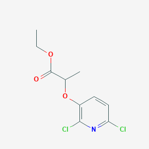 molecular formula C10H11Cl2NO3 B8577981 Ethyl 2-[(2,6-dichloropyridin-3-yl)oxy]propanoate CAS No. 62804-93-7