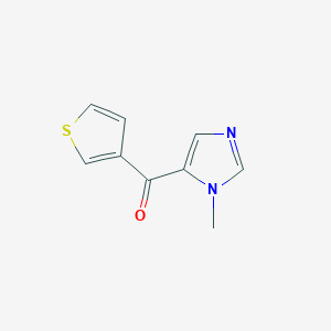 molecular formula C9H8N2OS B8577989 (1-methyl-1H-imidazol-5-yl)(3-thienyl)methanone 