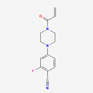 4-(4-Acryloylpiperazin-1-yl)-2-fluorobenzonitrile