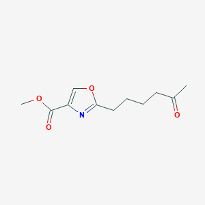 2-(5-Oxo-hexyl)-oxazole-4-carboxylic acid methyl ester