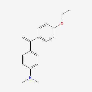molecular formula C18H21NO B8578100 4-[1-(4-Ethoxyphenyl)ethenyl]-N,N-dimethylaniline CAS No. 113915-69-8