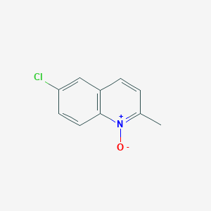 molecular formula C10H8ClNO B8578119 6-Chloro-2-methylquinoline N-oxide CAS No. 20531-92-4