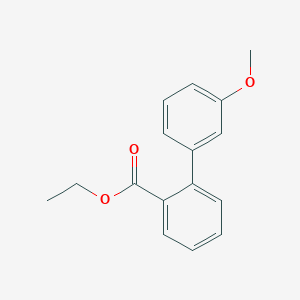 molecular formula C16H16O3 B8578296 3'-methoxy-biphenyl-2-carboxylic acid ethyl ester CAS No. 184773-35-1
