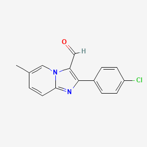 2-(4-Chlorophenyl)-6-methylimidazo[1,2-a]pyridine-3-carbaldehyde