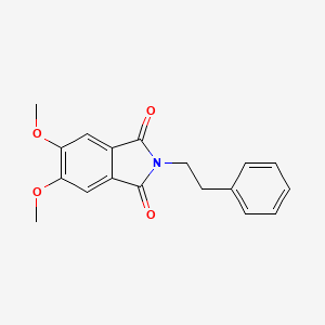 5,6-Dimethoxy-2-(2-phenylethyl)-1H-isoindole-1,3(2H)-dione