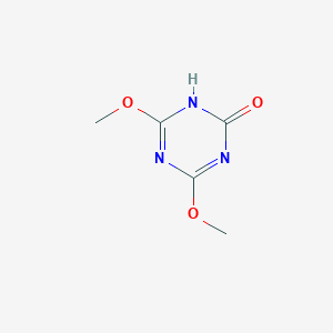 molecular formula C5H7N3O3 B085784 4,6-Dimethoxy-1,3,5-triazin-2(1H)-one CAS No. 1075-59-8