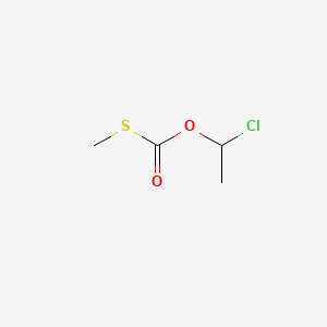 molecular formula C4H7ClO2S B8578436 O-(1-chloroethyl) S-methyl carbonothioate CAS No. 91507-67-4