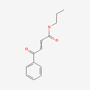 molecular formula C13H14O3 B8578464 Propyl 4-oxo-4-phenylbut-2-enoate CAS No. 106693-74-7
