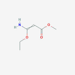 molecular formula C6H11NO3 B8578494 Methyl 3-amino-3-ethoxyprop-2-enoate CAS No. 50697-87-5