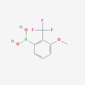 molecular formula C8H8BF3O3 B8578495 3-Methoxy-2-(trifluoromethyl)phenylboronic acid 