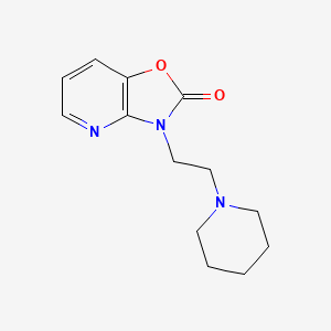Oxazolo(4,5-b)pyridin-2(3H)-one, 3-(2-(1-piperidinyl)ethyl)-