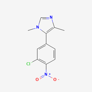 5-(3-Chloro-4-nitrophenyl)-1,4-dimethyl-1H-imidazole