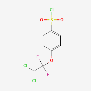 molecular formula C8H5Cl3F2O3S B8578545 4-(2,2-Dichloro-1,1-difluoroethoxy)benzenesulfonyl chloride CAS No. 64728-72-9