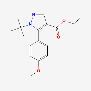 ethyl 1-tert-butyl-5-(4-methoxyphenyl)-1H-pyrazole-4-carboxylate