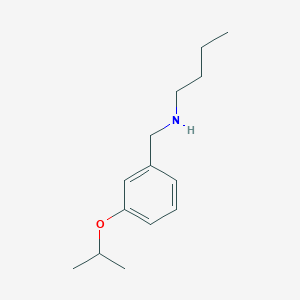 molecular formula C14H23NO B8578611 N-(3-Isopropoxybenzyl)butan-1-amine 