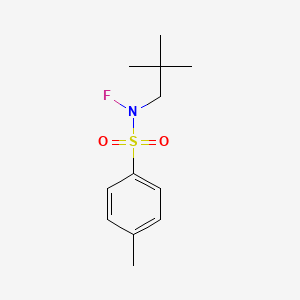 molecular formula C12H18FNO2S B8578625 p-Tolyl-N-fluoro-N-neopentylsulfonamide CAS No. 88303-17-7