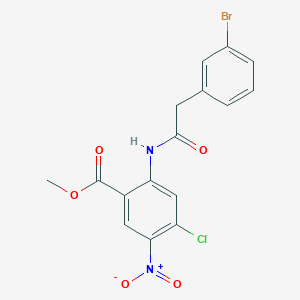 2-[2-(3-Bromophenyl)-acetylamino]-4-chloro-5-nitrobenzoic acid methyl ester
