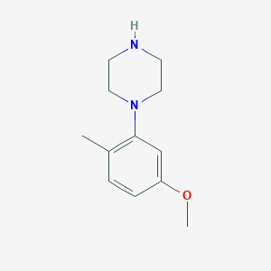molecular formula C12H18N2O B8578663 1-(5-Methoxy-2-methylphenyl)piperazine 