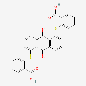 molecular formula C28H16O6S2 B8578827 1,5-Bis(o-carboxyphenylthio)anthraquinone CAS No. 76404-13-2