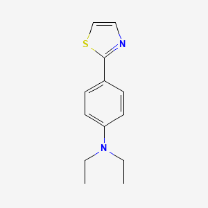 molecular formula C13H16N2S B8579011 N,N-diethyl-4-(thiazol-2-yl)aniline 