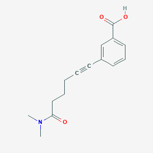 3-(5-Dimethylcarbamoyl-pent-1-ynyl)-benzoic acid