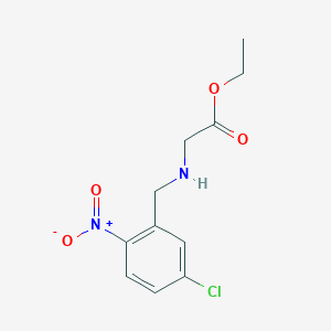 molecular formula C11H13ClN2O4 B8579096 Ethyl (5-chloro-2-nitrobenzyl)aminoacetate 