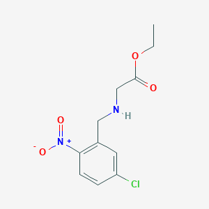 Ethyl (5-chloro-2-nitrobenzyl)aminoacetate