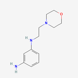 molecular formula C12H19N3O B8579137 3-N-(2-morpholin-4-ylethyl)benzene-1,3-diamine 