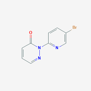 molecular formula C9H6BrN3O B8579217 2-(5-bromopyridin-2-yl)pyridazin-3(2H)-one 