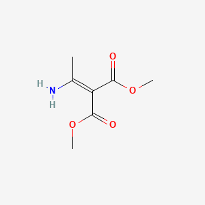 molecular formula C7H11NO4 B8579235 Dimethyl 2-(1-aminoethylidene)malonate 